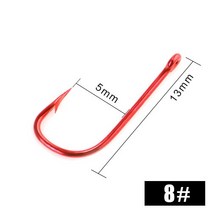 낚시 후크 10/30/50 Pcs 고 탄소강 가시 날카로운 후크 7/8/9/10/11/12/13/14 # 고리 눈 잉어 인공 낚시 태, 03 8_01 1 Pack