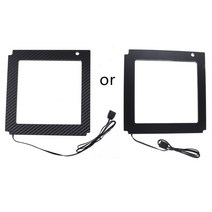 마더보드 ATX RGB 백플레이트. 발광 데스크탑 장식 램프 패드. 5V 3 핀, 02 ITX small box