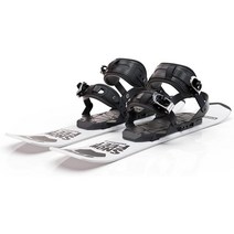 스키에이트 숏스키 스키플레이트 짧은 미니 65cm, 화이트 스키 부츠용