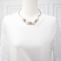 모슬린 엄마옷 보석진주목걸이 YAC107066 마담의류/미시옷/빅사이즈/중년여성의류/50대/60대