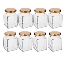 글라스락 허브 사각러그 유리병 골드 150ml + 뚜껑 랜덤 발송, 16세트