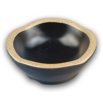 [돌산멜라민] 앤틱블랙 웨이브종지 - 종지 소스 볼 식당용 업소용 그릇, 웨이브종지 (2021)