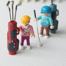 [에이치플러스몰] 아트 미니어처 골프백 세트 피규어 장식 소품, 선택:블루