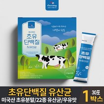 담다 프리미엄 초유단백질 프로틴 파우더 초유 유산균 분말 가루 스틱 프로바이오틱스 유산균 유청 단백질 담백질 쉐이크 고소한 우유맛 마시는 음료 먹는법 미국산 식약처 수입신고확 인증, 1박스, 30포