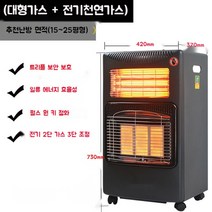 LPG 부탄 도시 가스 난로 실내 사무실 가정용 천연가스 매장 업소용 난방기, 대형 LNG+전기