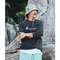 스노우피크 어패럴 S23SMFHT50 랜드 빅로고 맨투맨 Charcoal Navy