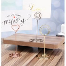 3color 메모 홀더 하트 매장 가격표 금속, 골드YY001759