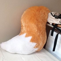 도우미 여우 센코 쿠션 방석 씨 꼬리 베개 소품, 80cm