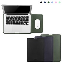 이칠칠 서피스 프로 8 가죽 패드 파우치 태블릿 보호 케이스 가방 12 13.3 15.6 인치, 핑크