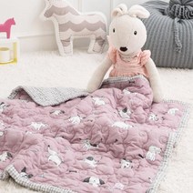 매직크린 헌트 60수 아사면 워싱 낮잠 이불 핑크