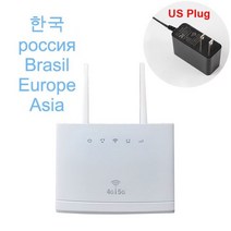 4G SIM 카드 라우터 LTE 와이파이 라우터 모뎀 핫스팟 RJ45 무선 CPE, US plug