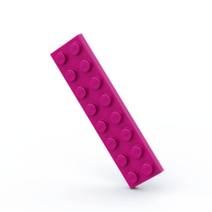 LEGO 레고 3034 2x8 베이직 블럭 부품 파트 브릭 세트, 버건디12개