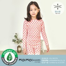 모이모이깜피 아동용 토마토 면스판 9부 상하세트