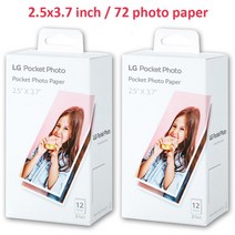 핸드폰 사진 인화기 포토 프린터 샤오미 스티커사진기 2.5x3.7 인치 36 상자 lg pc 389p pc389s pc389 재미있는 특수 원본 용지 폴라로이드 pt3013, 2팩