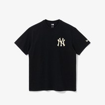 [AK PLAZA] [뉴에라] MLB 헤비 코튼 뉴욕 양키스 티셔츠 블랙 13086578