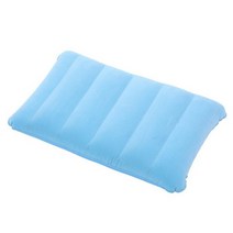 휴대용 접이식 양면 공기 팽창식 베개 여행 비행기 호텔 홈 베개, [01] 40X30cm, Light blue