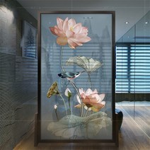 불투명 가림막 한옥 파티션 엔틱 북유럽 원목 가벽 스크린 이미지월, 붉은호두140x180cm(중공없음)