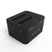 원터치 백업 2베이 도킹스테이션 외장드 저장장치 HDD SSD USB 3.0 3포트허브, NEXT-651DCU3 HUB