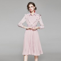 원피스 2022 new 가을 랜턴 소매 드레스 여성 캐주얼 원피스