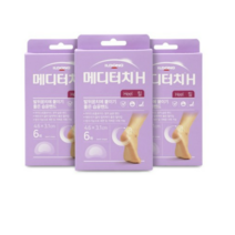 일동제약 메디터치 H 힐 발뒤꿈치보호 습윤밴드 6매, 3개