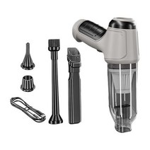 무선 광택기35500RPM 무선 자동차 진공 청소기 휴대용 미니 다기능 강력한 송풍기 가정 및 이중 사용, 02 Grayish white