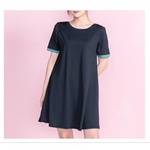 뒤란 Y존 완벽커버~시원하고 가벼운 핏~굿굿 착용감 굿굿!~여성 요가복_이지 배색 원피스 DTF1S-5067_뉴코아울산점 뒤란