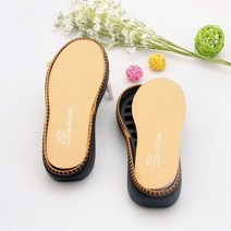 팔자걸음 평발교정 맞춤 기능성 신발 아치 깔창 DIY 손 재료 슬리퍼 고무 밑창 플랫폼 미끄럼 방지 바늘 실내 EVA, black_39