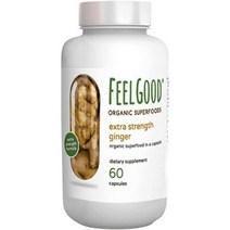 USA 직구 필굿 슈퍼푸드 엑스트라 스트렝스 non_gmo 진저 루트 60cap 1팩, 수량, 상세참조