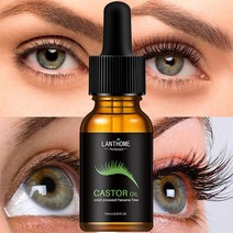 속눈썹 영양제 블랙 눈썹 성장 액 세럼 두꺼운 속눈썹 강화제, 3개, 10ml
