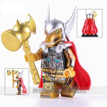 레고호환 어벤져스 20버전 캐릭터 시리즈, 제품258)토르 러브앤썬더 변신