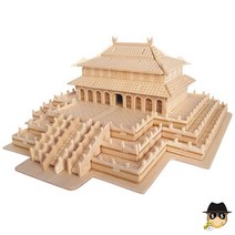우드퍼즐 3d입체퍼즐 장난감 건축모형 조립키트 diy 원목 장난감 완구, GP231태화전