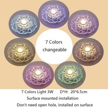LED Crystal Ceiling Lights Modern Lamp Plafonnier Living Room 3W Acryl Lampada Led Luminaria De Teto, 09 7 Colors Surface