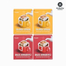 맥널티 드립백 커피 수프리모 2개 + 세라도 2개