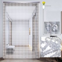 JINGHENG 모방수정 커튼 풍수 칸막이 현관 커튼거실 침실 화장실 가정용설치 모리파리 도어커튼 블라인드