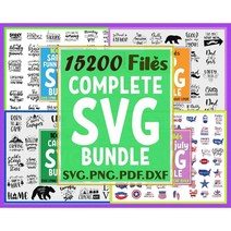 대규모 벡터 파일 크리컷 번들 레이저 컷 CNC 플라즈마 인쇄 디자인 SVG DXF EPS AI 포맷 15200 개 이상, 한개옵션0