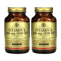 솔가 천연 원료 비타민E 268mg 400IU 100캡슐 활성산소 알파 베타 토코페롤, 1개, 1병
