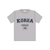 한국 전통 면 티셔츠 코리아 태극기 부산 성인티셔츠 외국인 선물 기념품 반팔