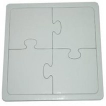 만들기 꾸미기 재료 종이퍼즐-4조각