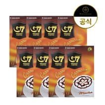 G7 카푸치노 모카 수출용 커피믹스, 12개입, 8개