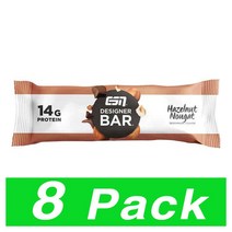Esn 디자이너 바 헤이즐넛 누가 프로틴 Designer Bar Hazelnut Nougat Riegel 8개
