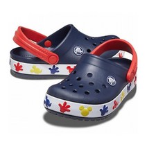 크록스 펀랩 디즈니 미키 라이트 클로그 키즈 네이비 207077 410