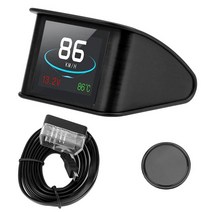 OBD 스마트 디지털 미터 HUD P10 자동차 전기 속도계 온도 RPM 마일리지 게이지 헤드 업 디스플레이 다기능, P10_A