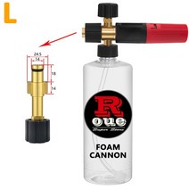 자동차 세차용품 ROUE폼 스노우 폼 건 랜스 노즐 고압 자동차 워셔 액세서리 Elitech Sun Joe Alteco proa, 02 black red