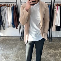 미꼬장 남자숄카라가디건 오픈