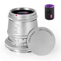 TTArtisan 17mm F1.4 광각 렌즈 APS-C Nikon Z 마운트 카메라 Z5 Z6 Z6 II Z7 Z7 II Zfc Z50 등에 대응 (실버)