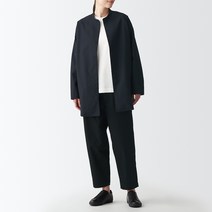무인양품 MUJI 남녀공용 워싱 옥스포드 오버롱 셔츠 ACK06ZZZ