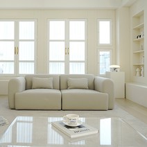 마루이 무토 모듈형 이지클린 아쿠아패브릭 3인 소파, 라이트그레이