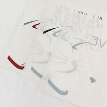 릴리패브릭 종이전사지) 러브캣(3컬러), 블랙, 1개