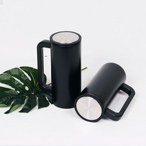 손잡이 텀블러 350ml 각인 주문제작 DD-10034, 블랙