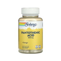 솔라레이 판토텐산 500mg 비타민B5 칼슘 45mg 필수비타민 B군 100캡슐